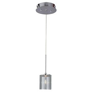 NEW Chrome&Glass Mini Pendant Light Fixture
